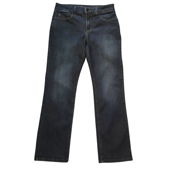 NYDJ Denim - NYDJ Marilyn Straight Leg Jeans Dark Wash Slimming Petite 4P Lift Tuck